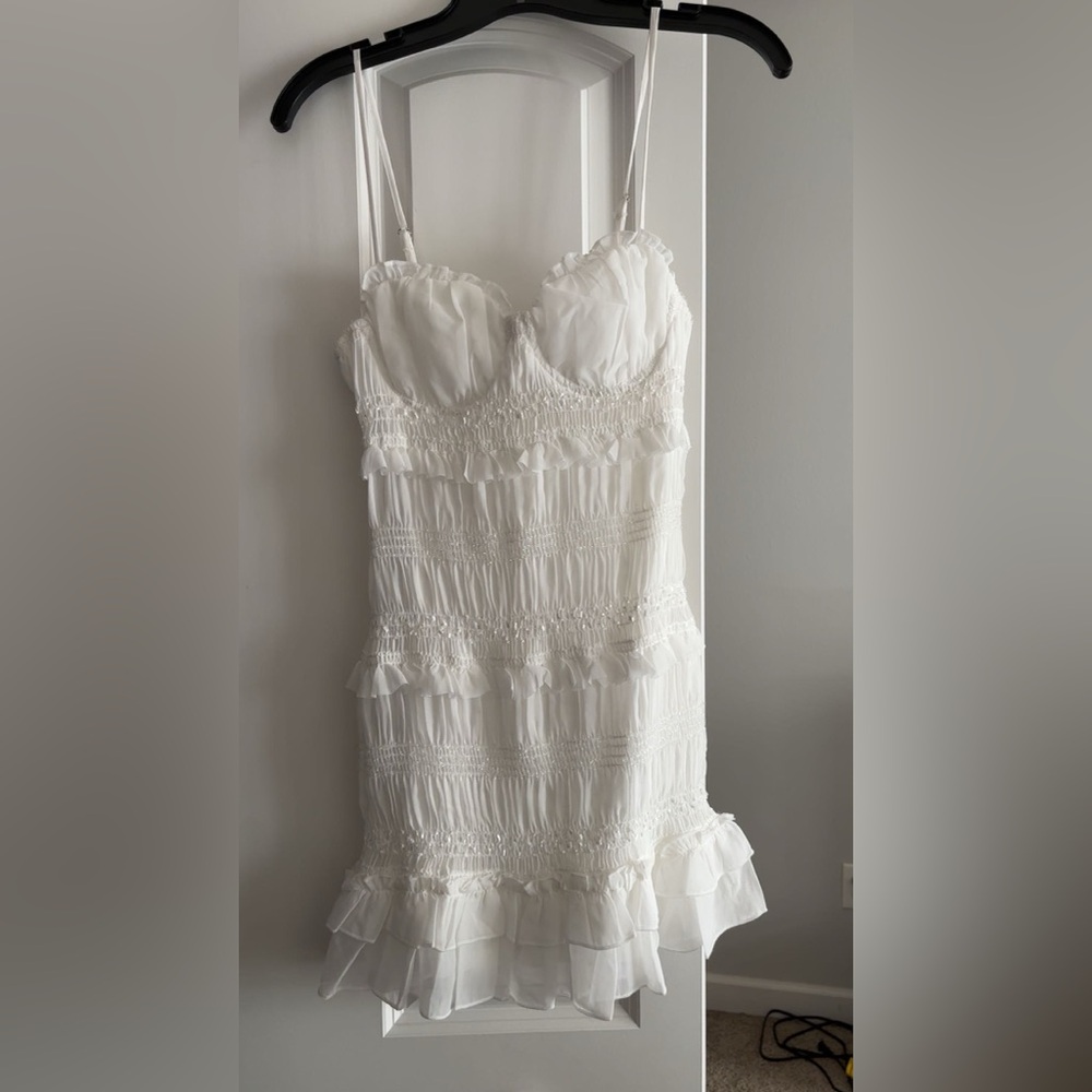 Hello Molly Strapless White Dress